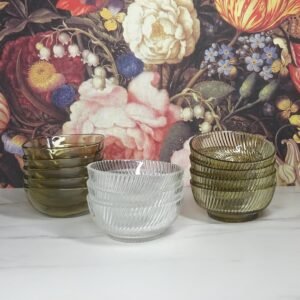 vintage kommetjes rookglas Arcoroc