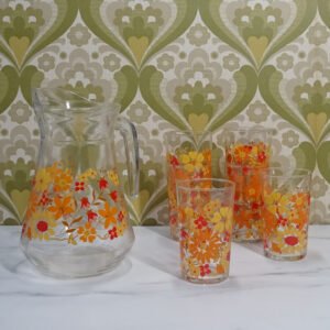 Luminarc Flora longdrink glazen en sapkan